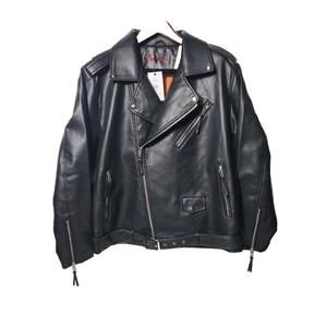 Men's Black Leather Biker Jacket